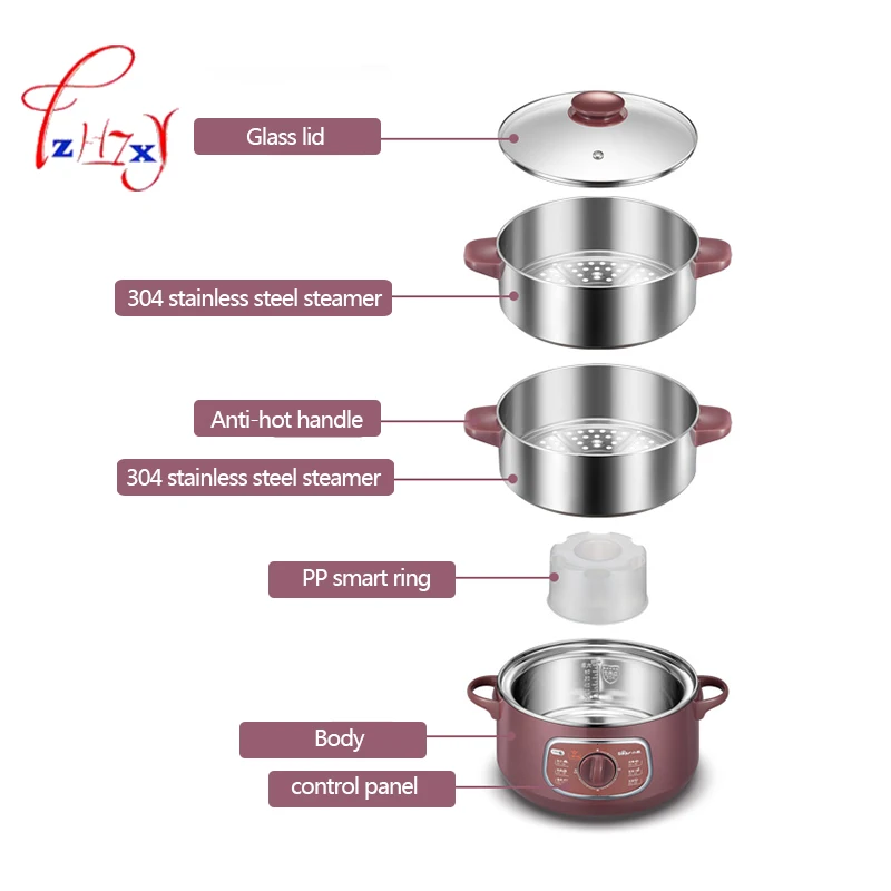 Home use 8L electric steamer Bun Warmer 800W Cooking Appliances Food Warmer Steamed Steamer 220V 1pc
Home use 8L electric steamer Bun Warmer 800W Cooking Appliances Food Warmer Steamed Steamer 220V 1pc