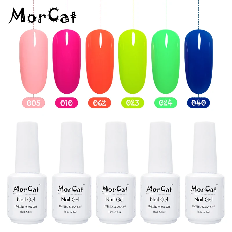 MorCat 6 PCS Nail Gel Polish UV Gel Varnish Manicure Soak Off Nail Art Vernis Semi Permanant UV Gel Nail Polish
MorCat 6 PCS Nail Gel Polish UV Gel Varnish Manicure Soak Off Nail Art Vernis Semi Permanant UV Gel Nail Polish
