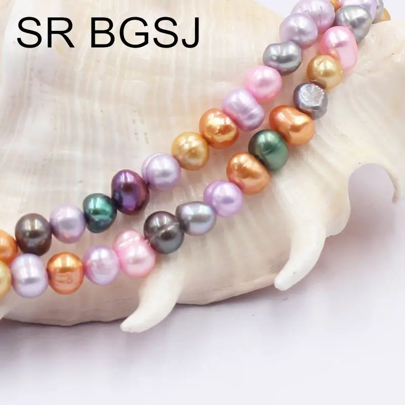 Free Shipping 6 7 8mm Wholesale Mixed Random Colors Nearly Round Natural Freshwater Pearl Beads Strand 14"
Free Shipping 6 7 8mm Wholesale Mixed Random Colors Nearly Round Natural Freshwater Pearl Beads Strand 14"