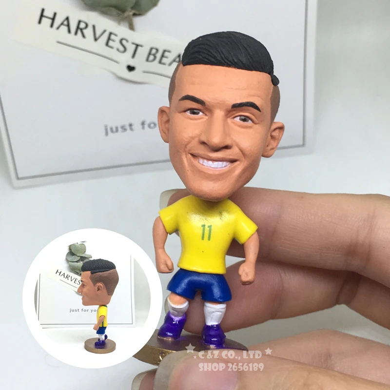 Фигурка Soccerwe спортивные футболки звезды Бразилия Coutino 11 # подвижные суставы