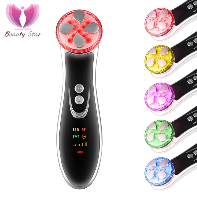 Beauty Star RF & EMS Beauty Apparatus LED Electropration Sonic Vibration Therapy Lift Tighten Skin Care Anti wrinkle Massager
Beauty Star RF & EMS Beauty Apparatus LED Electropration Sonic Vibration Therapy Lift Tighten Skin Care Anti wrinkle Massager