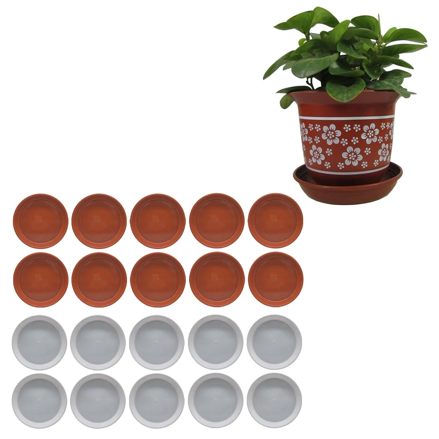 Behogar 10PCS 13cm Round Plastic Plant Pot Saucer Trays for Indoor Outdoor Garden Office Succulent Potted Plant Flower Bonsai
Behogar 10PCS 13cm Round Plastic Plant Pot Saucer Trays for Indoor Outdoor Garden Office Succulent Potted Plant Flower Bonsai