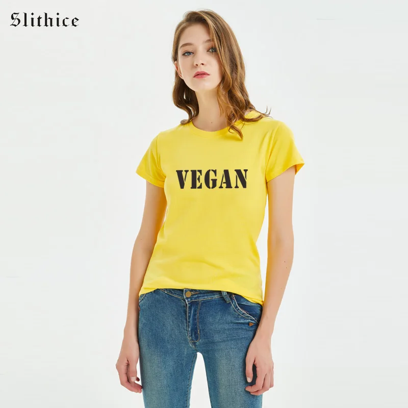 Slithice VEGAN t-shirt shirt tee Womens tumblr graphic Letter Print streetwear Hipster unisex Casual female T-shirts for lady
Slithice VEGAN t-shirt shirt tee Womens tumblr graphic Letter Print streetwear Hipster unisex Casual female T-shirts for lady