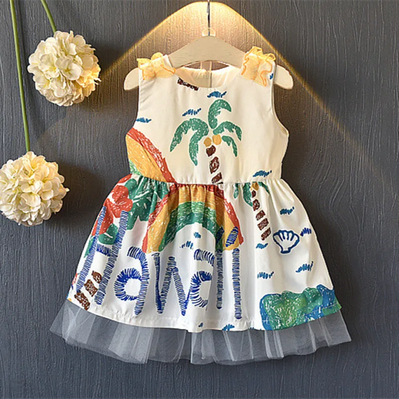DFXD Baby Girls Dress 2018 Summer Sleeveless Cartoon Print Lace Stitching Princess Dress Toddler Dress For Girls 2-7Years
DFXD Baby Girls Dress 2018 Summer Sleeveless Cartoon Print Lace Stitching Princess Dress Toddler Dress For Girls 2-7Years
