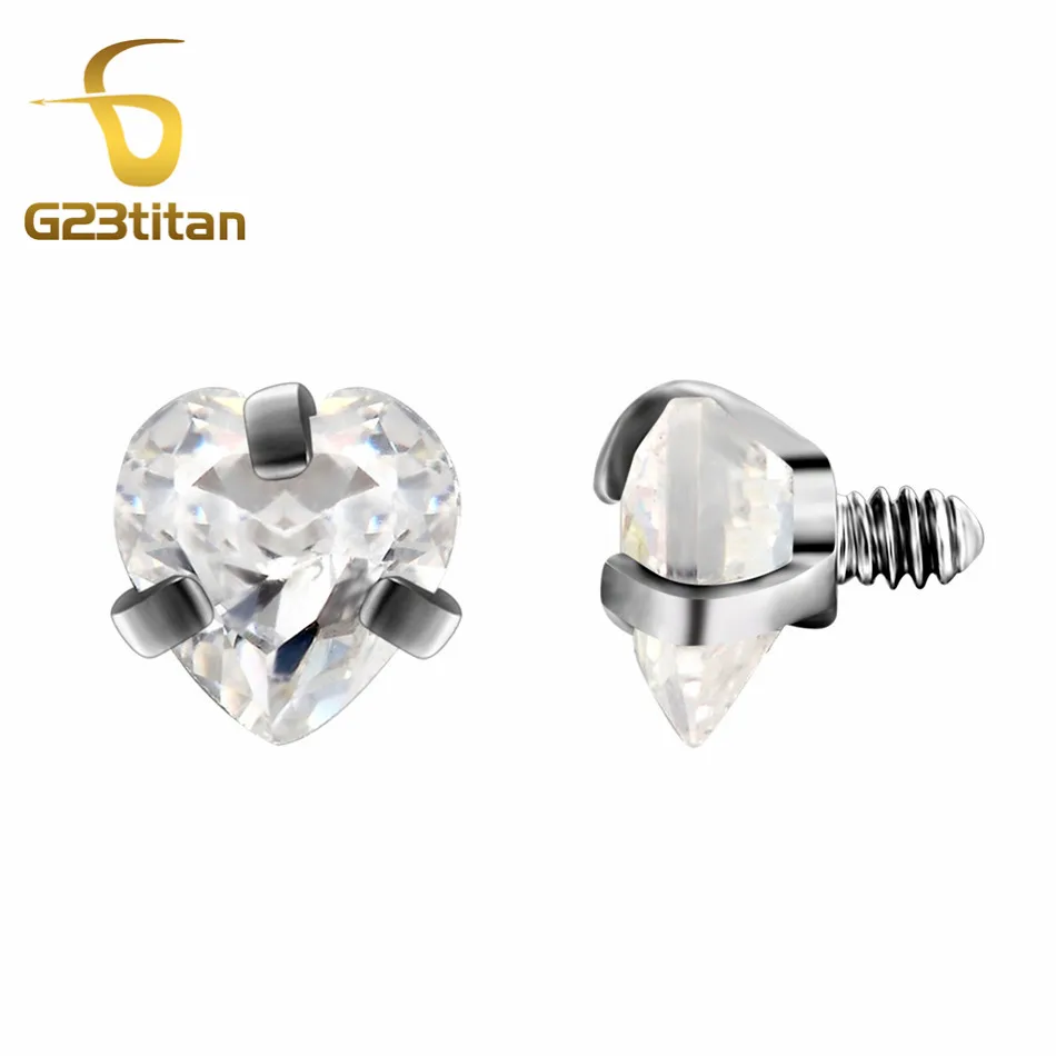 G23titan 3mm Love Heart Zircon Beads for Jewelry Accessories Internally Threaded Balls for Labret Curved Barbell Bady Jewelry
G23titan 3mm Love Heart Zircon Beads for Jewelry Accessories Internally Threaded Balls for Labret Curved Barbell Bady Jewelry