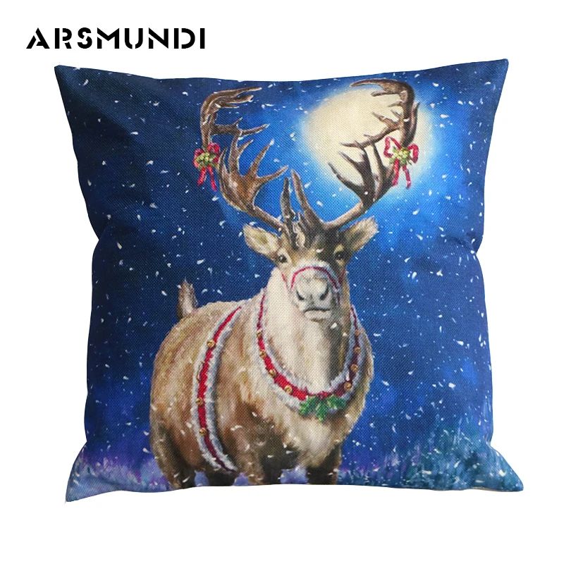 Christmas Decorations Home Cute Linen Cushion Cover Simple Printed Woven Square Living Room Bed Sofa Pillow Cover Decorative
Christmas Decorations Home Cute Linen Cushion Cover Simple Printed Woven Square Living Room Bed Sofa Pillow Cover Decorative