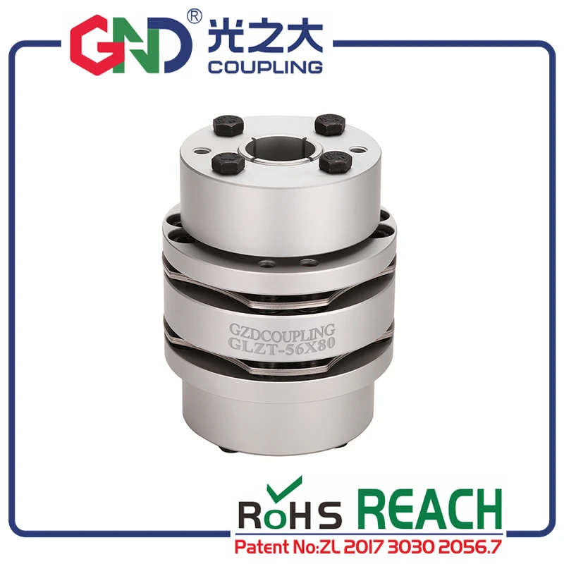 Aluminum coupling GLZT 8 screws high rigidity double diaphragm expansion locking assemblies clutch series
Aluminum coupling GLZT 8 screws high rigidity double diaphragm expansion locking assemblies clutch series