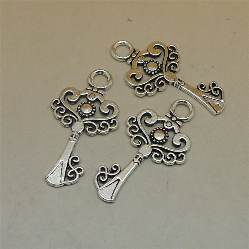 RONGQING 100pcs/lot 34x18mm Retro Lots Key Charms for Zinc Alloy Hollow Curve Pattern Key Pendant Accessories
RONGQING 100pcs/lot 34x18mm Retro Lots Key Charms for Zinc Alloy Hollow Curve Pattern Key Pendant Accessories