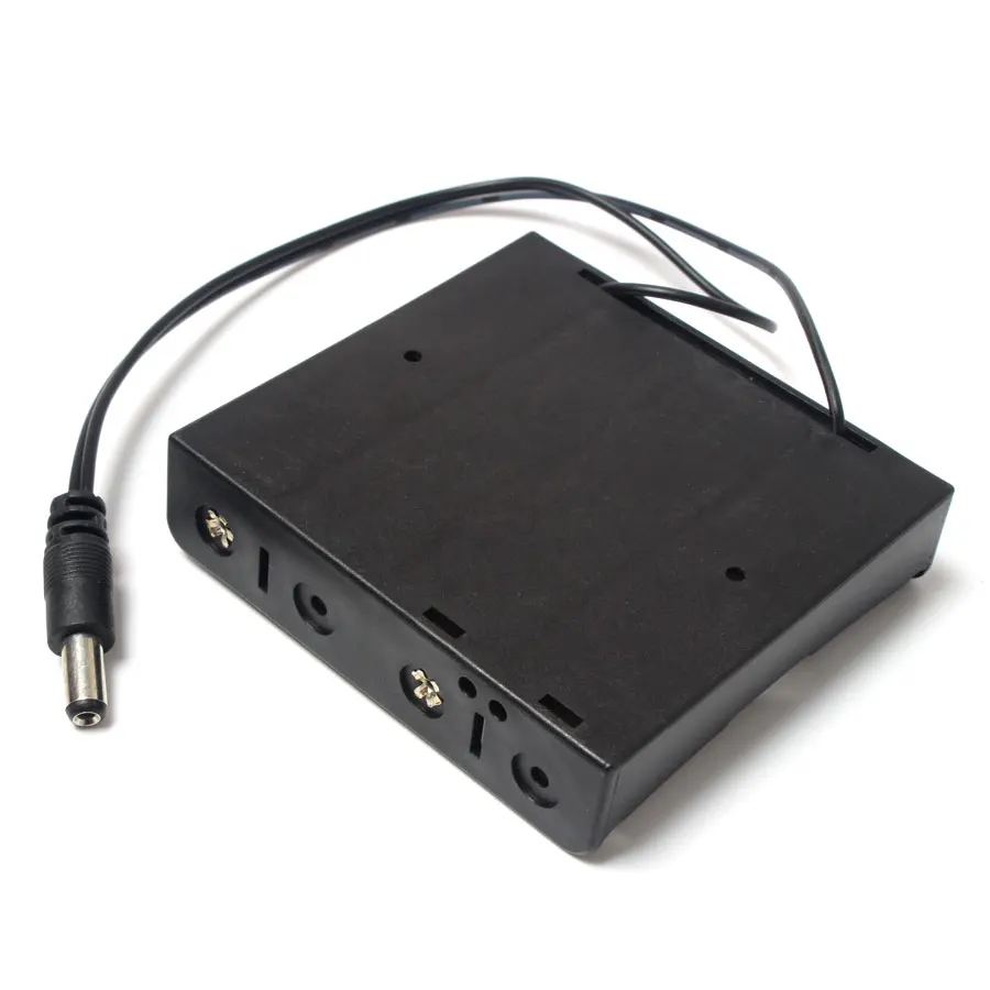 20Pcs/Lot Plastic 4 x 3.7V 18650 Battery Storage Box With Wire Lead DC Plug 5.5*2.1mm For 4x 18650 Battery
20Pcs/Lot Plastic 4 x 3.7V 18650 Battery Storage Box With Wire Lead DC Plug 5.5*2.1mm For 4x 18650 Battery
