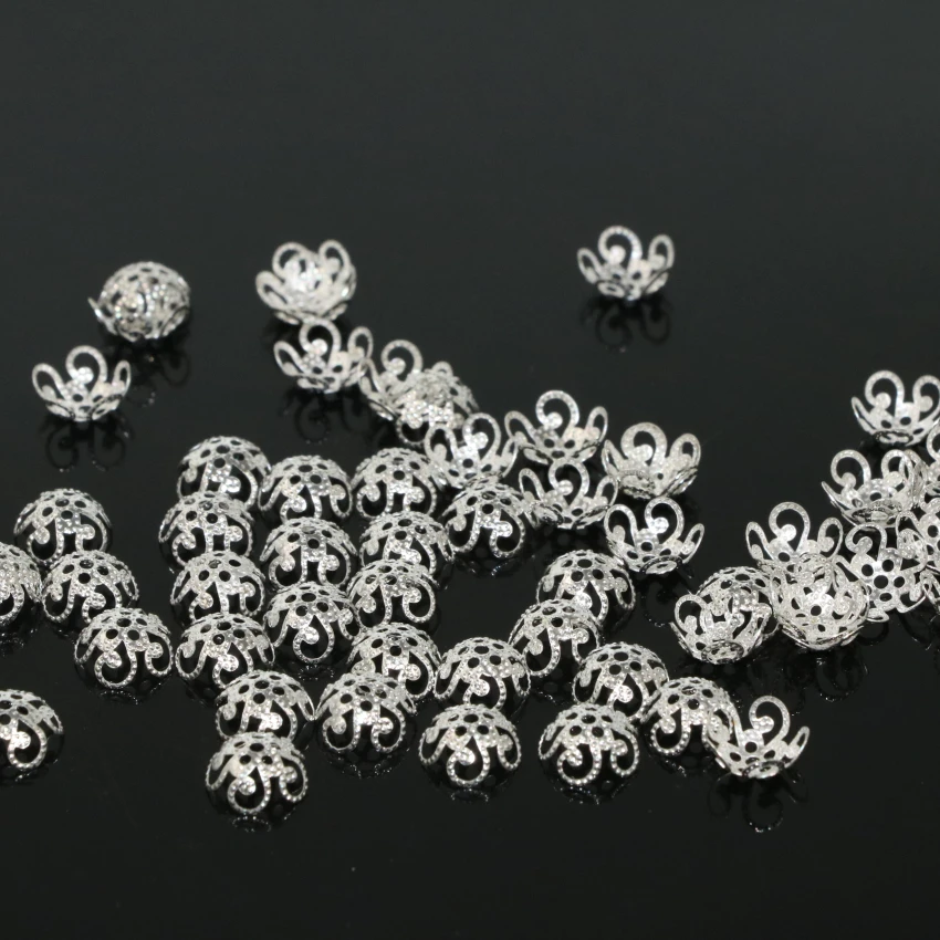 200pcs/lot wholesale good quality silver-color flower shape bead caps accessories spacers beads 8mm jewelry making B2548
200pcs/lot wholesale good quality silver-color flower shape bead caps accessories spacers beads 8mm jewelry making B2548