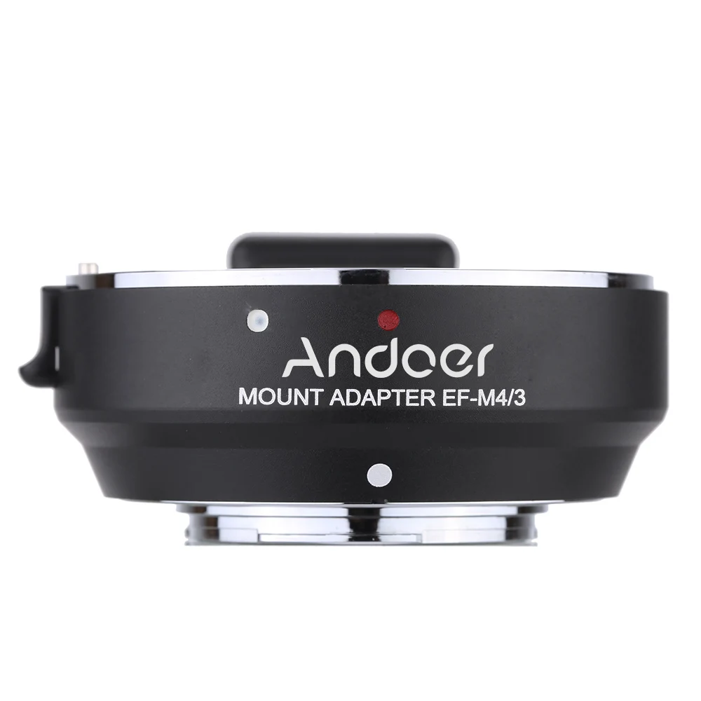 Адаптер Andoer для крепления объектива фотоаппарата Canon Ef и Ef-s для камеры Olympus
Адаптер Andoer для крепления объектива фотоаппарата Canon Ef и Ef-s для камеры Olympus
