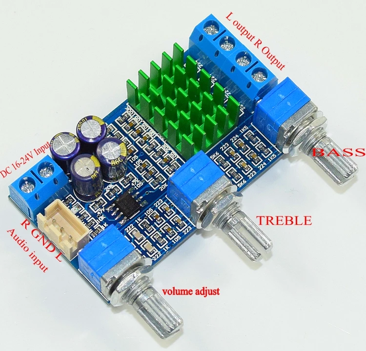 50W+50W TPA3116 Stereo Audio Amplifier Board Dual Channel 2..0 High Power Digital Amplifiers With NE5532 Treble Bass Regulating
50W+50W TPA3116 Stereo Audio Amplifier Board Dual Channel 2..0 High Power Digital Amplifiers With NE5532 Treble Bass Regulating