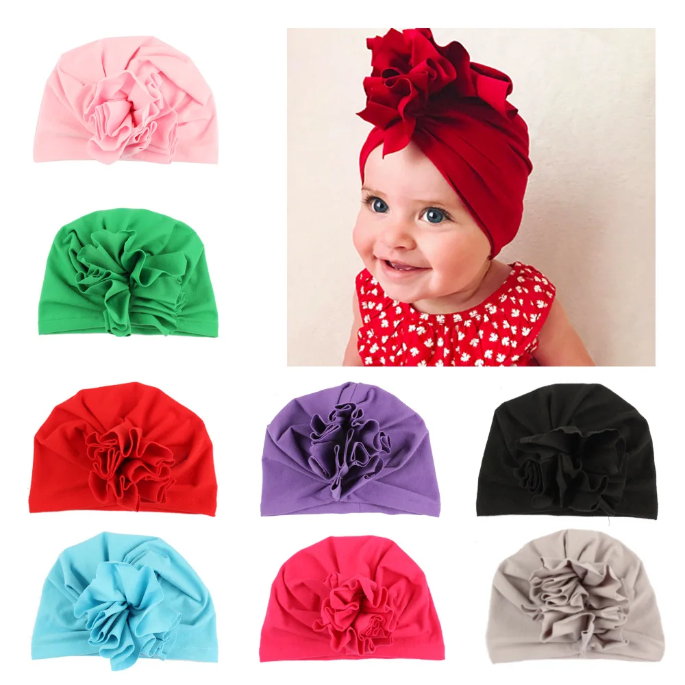 Infant Newborn Kids Baby Hats Turbans Caps Lovely Children Headwear Wrinkle solid Caps Toddler cap Accessories with flower
Infant Newborn Kids Baby Hats Turbans Caps Lovely Children Headwear Wrinkle solid Caps Toddler cap Accessories with flower