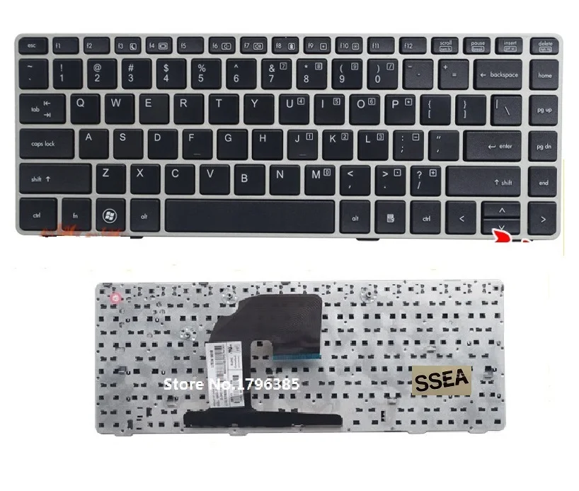 SSEA New US Keyboard For HP EliteBook 8460 8460p 8460W ProBook 6460 6460b 6465b laptop keyboard with Silver Frame
SSEA New US Keyboard For HP EliteBook 8460 8460p 8460W ProBook 6460 6460b 6465b laptop keyboard with Silver Frame