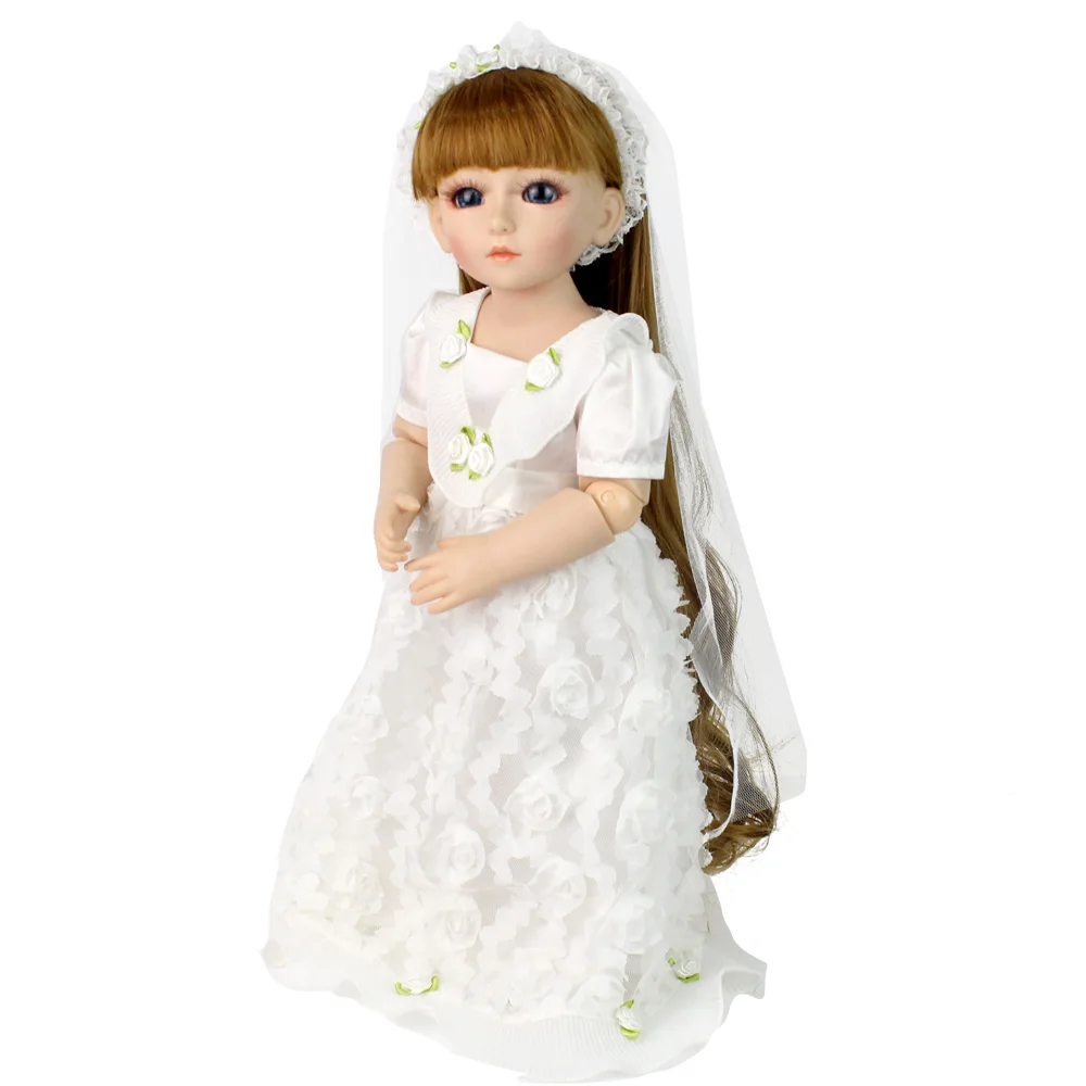Bjd Doll Fashion Marry Wedding Bride Doll Long Hair White Clothes Kid's Toys Christmas Gifts Toys
Bjd Doll Fashion Marry Wedding Bride Doll Long Hair White Clothes Kid's Toys Christmas Gifts Toys