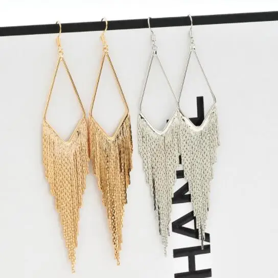 Charmcci Gold Tassels Long Drop Earrings For Women New Jewelry New Trendy Style Long Dangle Earrings European Jewelry
Charmcci Gold Tassels Long Drop Earrings For Women New Jewelry New Trendy Style Long Dangle Earrings European Jewelry