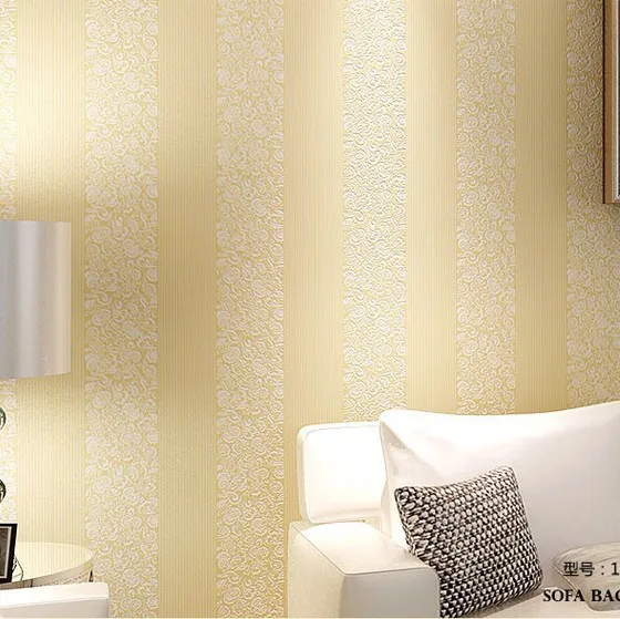 Factory direct sale 3D non-woven vertical stripe wallpaper stereo flocking living room bedroom TV background wallpaper
Factory direct sale 3D non-woven vertical stripe wallpaper stereo flocking living room bedroom TV background wallpaper