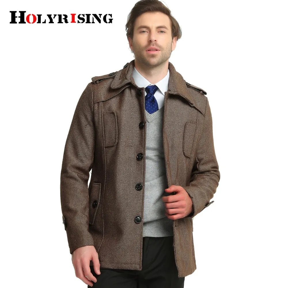 2017 Fashion Britsh Style Trench Coat Men Slim Wool Coats Turn Collar Single Button Jackets Mens Overcoat Khaki Dark Grey M-4XL
2017 Fashion Britsh Style Trench Coat Men Slim Wool Coats Turn Collar Single Button Jackets Mens Overcoat Khaki Dark Grey M-4XL