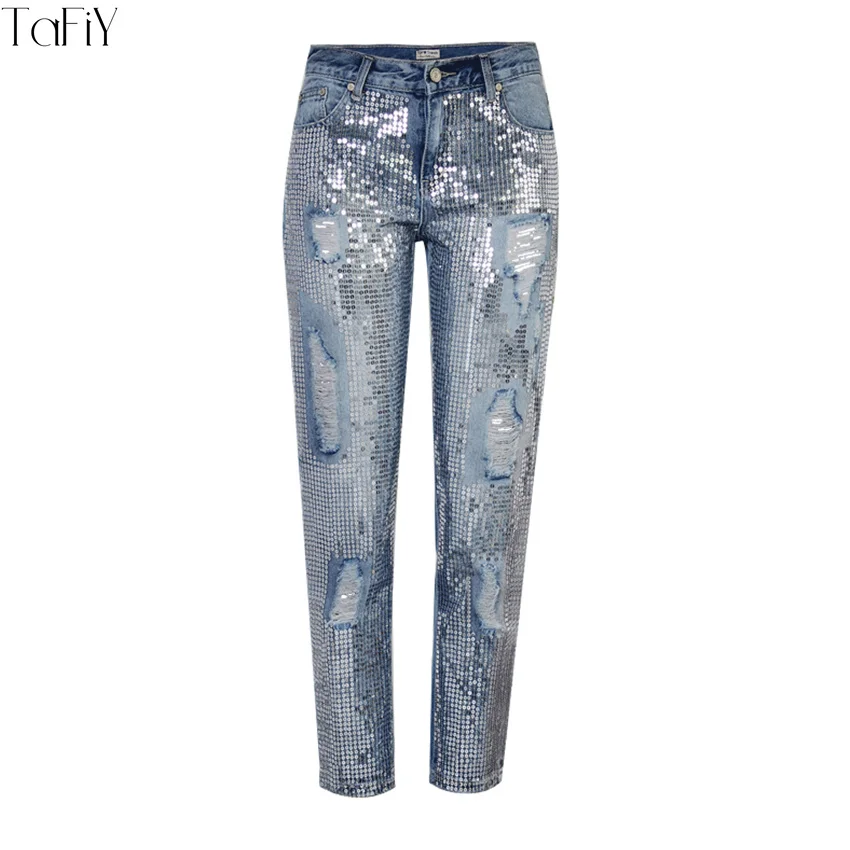 TaFiY 2018 New Women Jeans Ripped Holes Fashion Sequined Harem Pants Ankle-Length Pants Jeans Slim vintage jeans for women
TaFiY 2018 New Women Jeans Ripped Holes Fashion Sequined Harem Pants Ankle-Length Pants Jeans Slim vintage jeans for women