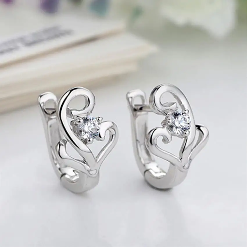 Silver Colour Hong Kong high-end brand earrings female models fashion cute vintage jewelry manufacturers wholesale | Украшения и