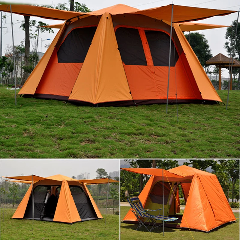 Alltel Ultralarge 4-6 Person Use Waterproof Carpas De Camping Barraca Large Gazebo Camping Tent With 4 Halls
Alltel Ultralarge 4-6 Person Use Waterproof Carpas De Camping Barraca Large Gazebo Camping Tent With 4 Halls