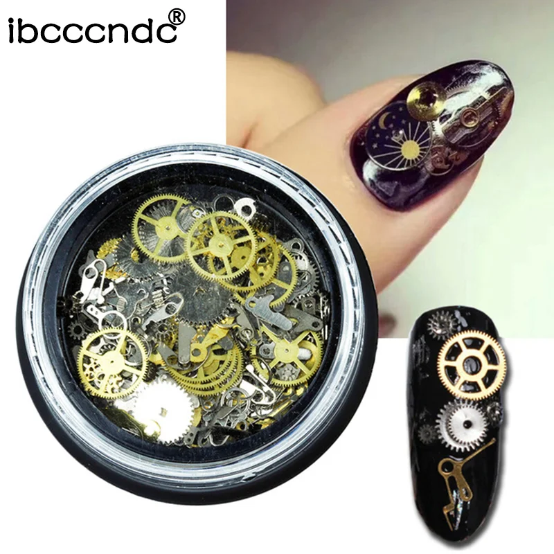 Hot 1 Box Steampunk Nail Art Decorations Ultra Thin Wheel Gear 3D Nai Decor Nail Accesories
Hot 1 Box Steampunk Nail Art Decorations Ultra Thin Wheel Gear 3D Nai Decor Nail Accesories