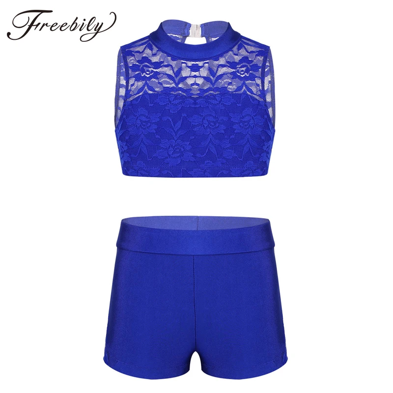 Children kids Girls Floral Lace Tank Top and Shorts Set for Swimwear Gymnastics Leotard Dancing Exercise Workout Athletic Outfit
Children kids Girls Floral Lace Tank Top and Shorts Set for Swimwear Gymnastics Leotard Dancing Exercise Workout Athletic Outfit