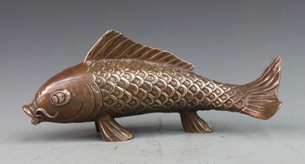 China Folk Bronze Copper Carved carp Fish Home Attract Wealth Decor Statue Copper garden decoration Copper garden decoration
China Folk Bronze Copper Carved carp Fish Home Attract Wealth Decor Statue Copper garden decoration Copper garden decoration