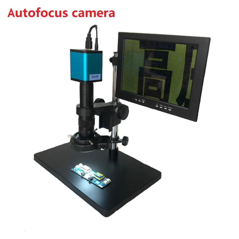 

Autofocus SONY IMX290 HDMI TF Video Auto Focus Industry Microscope Camera +180X 300X C-Mount Lens+10.1" LCD monitor +144 lights