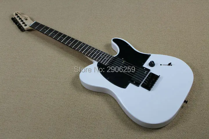 Горячая Распродажа плоская белая гитара tele AS jim root signature TL ручки для фиксации