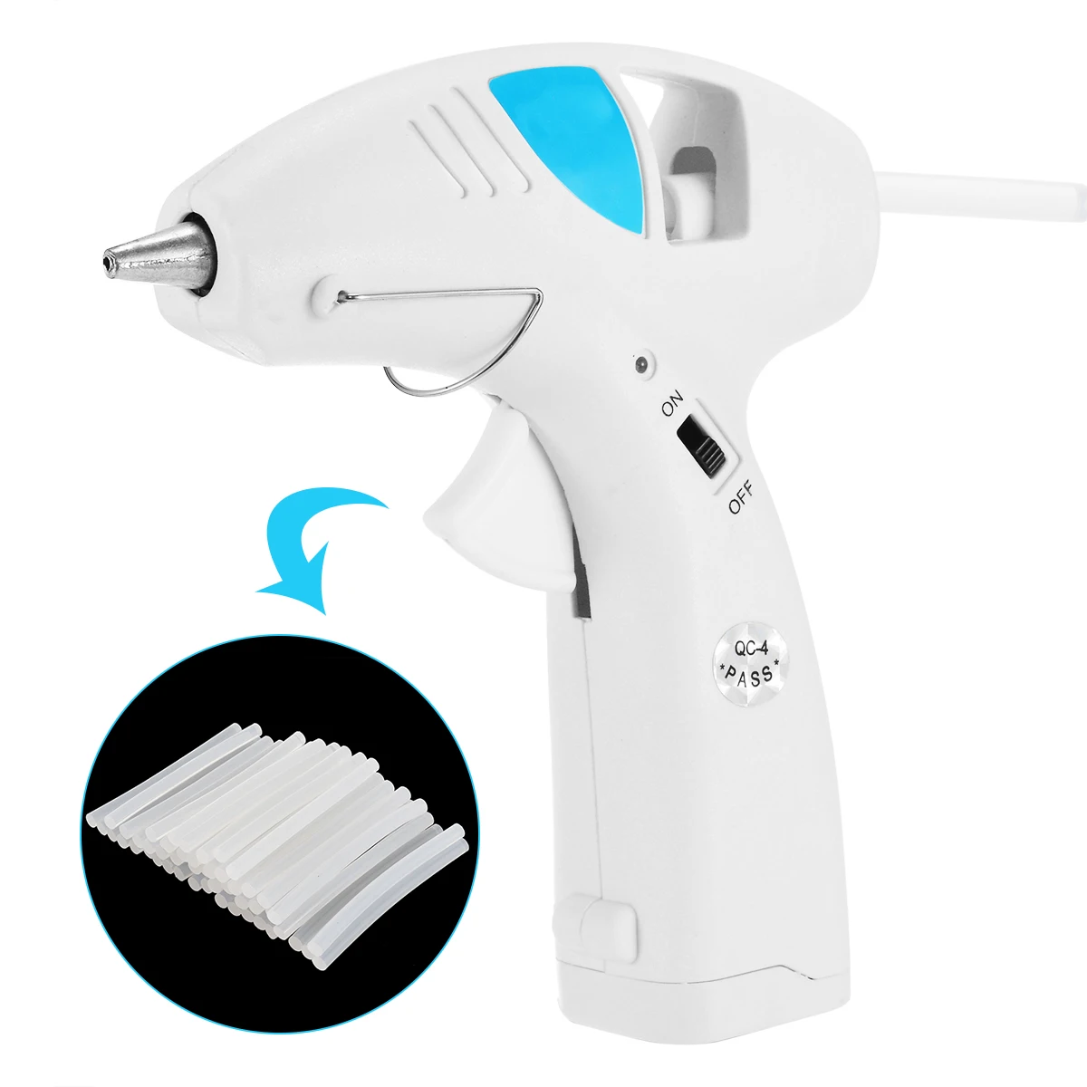 Plastic Mini Cordless Hot Melt Glue Gun with 50pcs Glue Stick High Temp Heater Graft Repair Heat Gun Pistola Tools 10W
Plastic Mini Cordless Hot Melt Glue Gun with 50pcs Glue Stick High Temp Heater Graft Repair Heat Gun Pistola Tools 10W