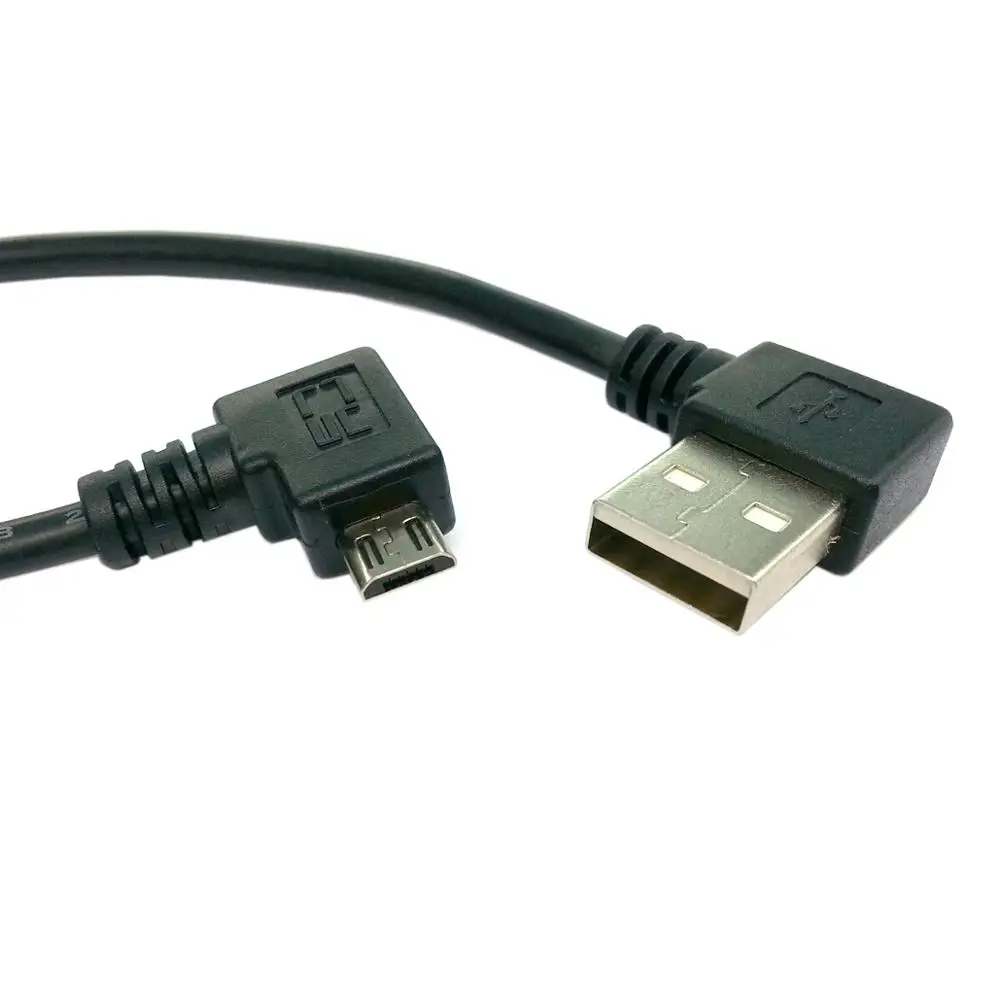 USB 2.0 A Male Left Angled 90 Degree to USB Micro B 5pin Left Angled Male Charged Sync Data Cable for Smart Phone 0.2M
USB 2.0 A Male Left Angled 90 Degree to USB Micro B 5pin Left Angled Male Charged Sync Data Cable for Smart Phone 0.2M