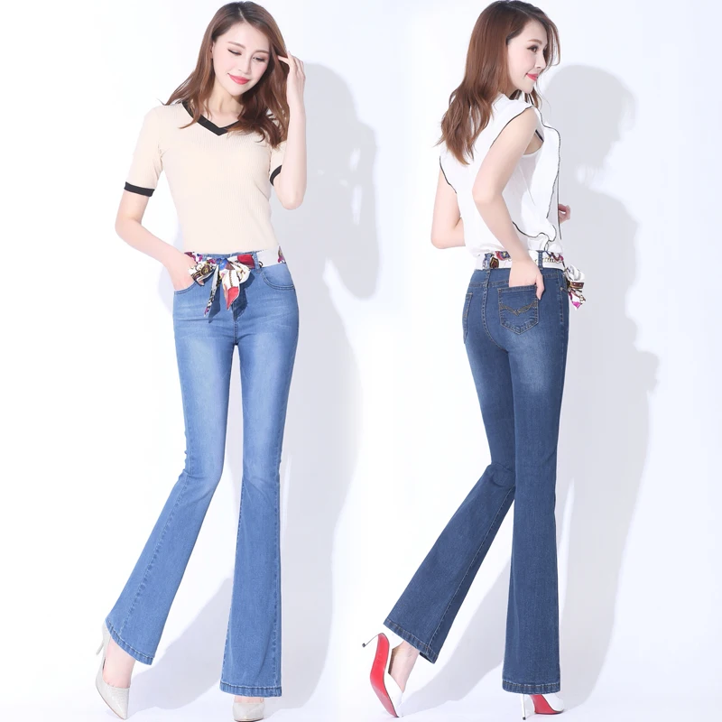 Spring Autumn New High-waisted jeans female large code Horn trousers was thin wide leg pants straight flared pants Skinny jeans
Spring Autumn New High-waisted jeans female large code Horn trousers was thin wide leg pants straight flared pants Skinny jeans