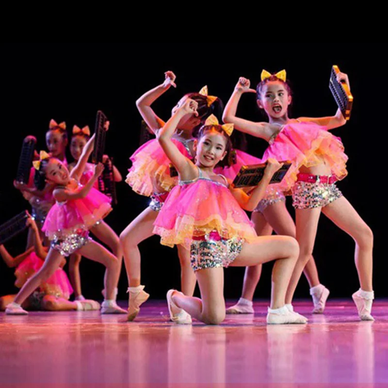 Hip Hop Dance Clothing Pink Sequin Fashion Dance Clothes For Girls Jazz Hip Hop Competition Costume Dancewear
Hip Hop Dance Clothing Pink Sequin Fashion Dance Clothes For Girls Jazz Hip Hop Competition Costume Dancewear