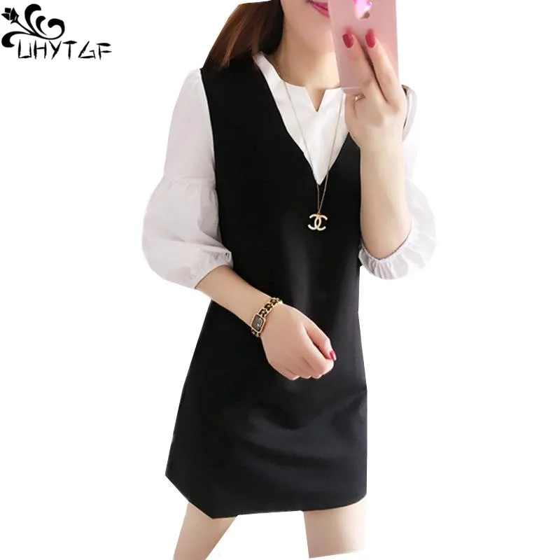 UHYTGF Spring Dress Women 2022 Loose Size Harajuku Fake Two-Piece Sets Mini Dresses Fashion Long Sleeve Elegant White Dresses385
UHYTGF Spring Dress Women 2022 Loose Size Harajuku Fake Two-Piece Sets Mini Dresses Fashion Long Sleeve Elegant White Dresses385