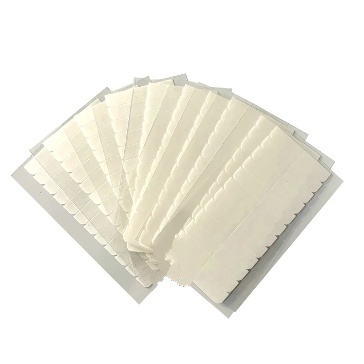 Quality 240PCS 2 Packs 24 Sheets US White 0.8*4cm Double-Sided Adhesive Tape for Skin Weft Hair Extension SUPER HAIR TAPE | Шиньоны и