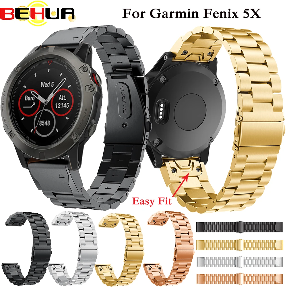 Ремешок для часов, 26 мм, нержавеющая сталь, быстросъемный, для Garmin Fenix 3/5X 5X Plus
Ремешок для часов, 26 мм, нержавеющая сталь, быстросъемный, для Garmin Fenix 3/5X 5X Plus