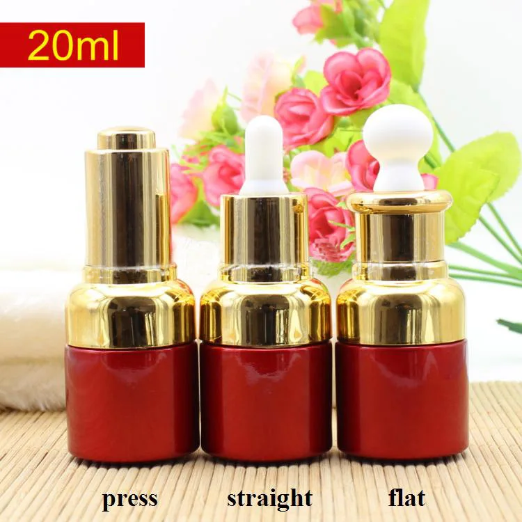 20ml red glass elite fluid shoulder packing bottle(flat head/straight head /press head glass tube) golden shoulder holster
20ml red glass elite fluid shoulder packing bottle(flat head/straight head /press head glass tube) golden shoulder holster
