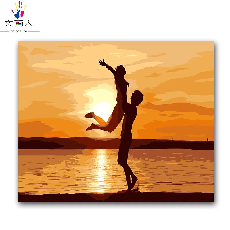 Seascape seaside figure lovers sunset painting by numbers drawing coloring picture canvas painting by number living room decor
Seascape seaside figure lovers sunset painting by numbers drawing coloring picture canvas painting by number living room decor