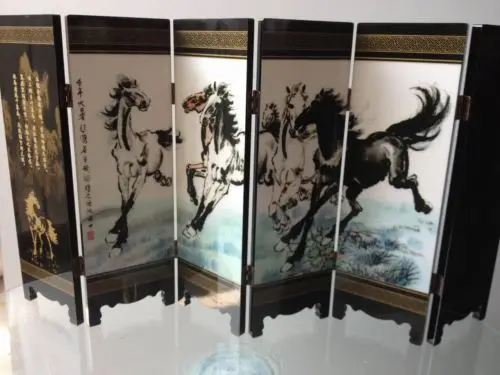 ( Mini ) Exquisite Chinese Classical Lacquer Painting Decorative Folding Screen - Eight Horses
( Mini ) Exquisite Chinese Classical Lacquer Painting Decorative Folding Screen - Eight Horses