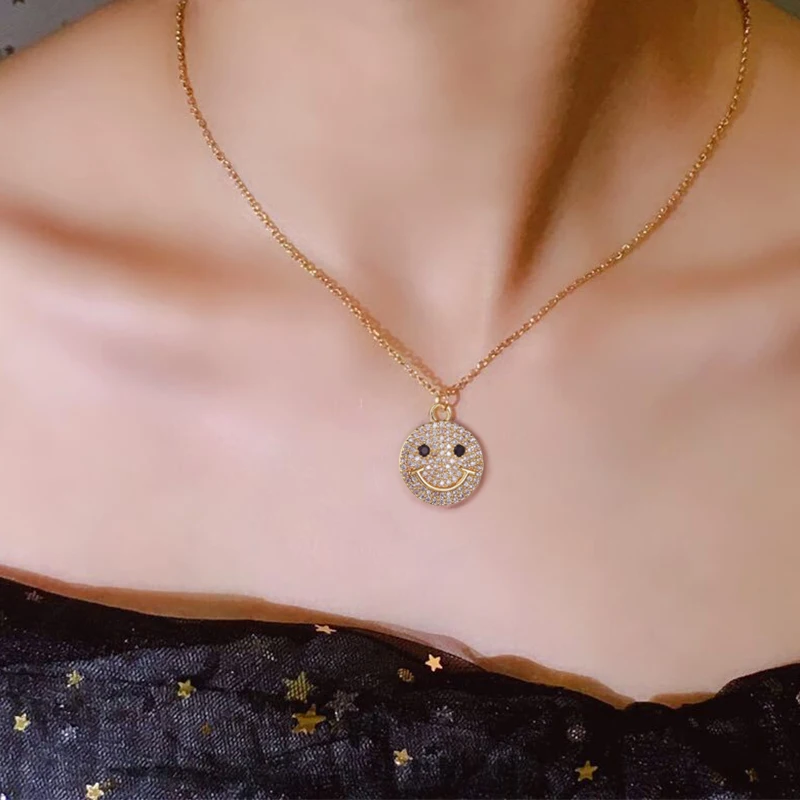 2021New Hot Women Charm Colorful CZ Crystal Choker Necklace Women Fashion Cute Heart Cross Star Smiley Face Pendant Necklace
2021New Hot Women Charm Colorful CZ Crystal Choker Necklace Women Fashion Cute Heart Cross Star Smiley Face Pendant Necklace