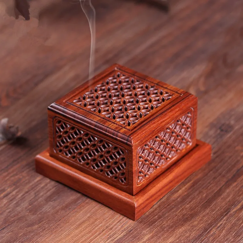 Chinese Style Zen Incenso Burners Incense Holder Aroma Burner Rosewood Carving Lying Censer Classical Hollow Tea Culture Quality
Chinese Style Zen Incenso Burners Incense Holder Aroma Burner Rosewood Carving Lying Censer Classical Hollow Tea Culture Quality