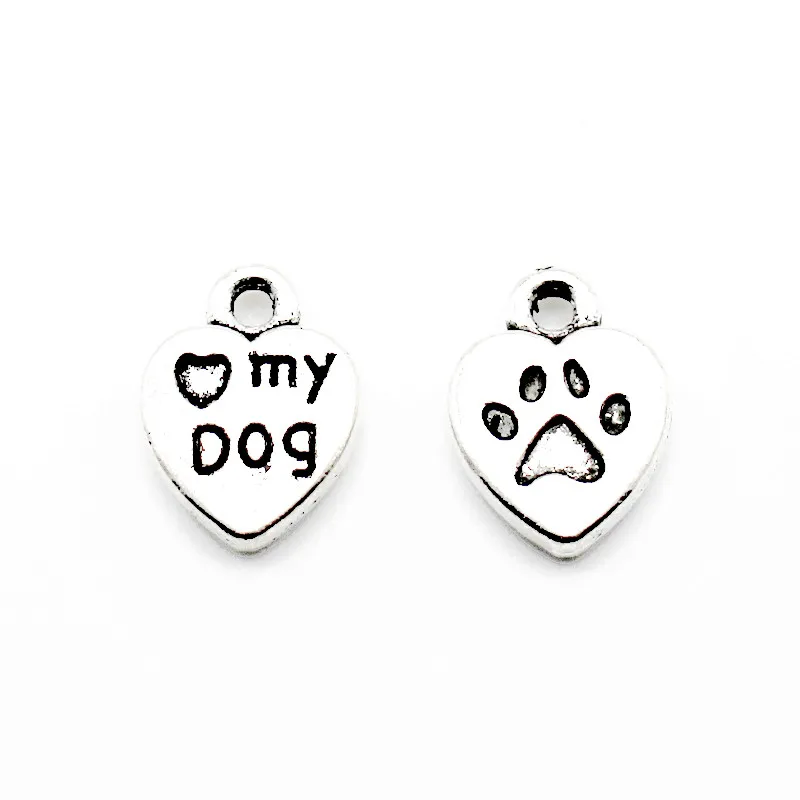New desingn 50pcs/lot I love dog Dangle Charms silver pendant Metal lobster clasp Fit DIY Necklace Bracelet Jewelry
New desingn 50pcs/lot I love dog Dangle Charms silver pendant Metal lobster clasp Fit DIY Necklace Bracelet Jewelry
