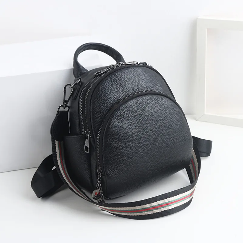 New Korean edition layer cowhide double shoulder bag female three multi-function backpack girl Mini hundred elliptical small
New Korean edition layer cowhide double shoulder bag female three multi-function backpack girl Mini hundred elliptical small