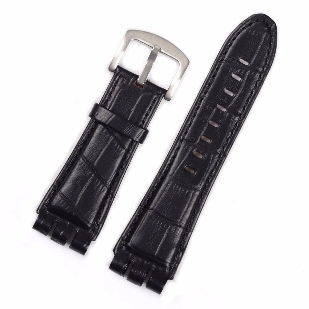 EACHE Genuine Leather Watch Strap Band Croco Design Wathcband For Swatch Black Brown Watchbands Watch Accessories 23mm
EACHE Genuine Leather Watch Strap Band Croco Design Wathcband For Swatch Black Brown Watchbands Watch Accessories 23mm