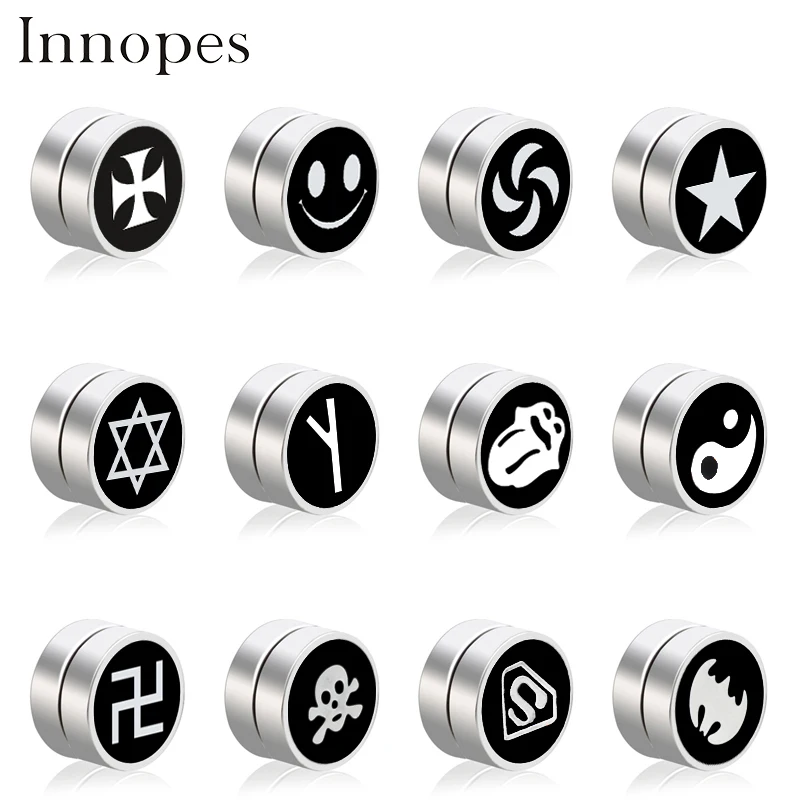 Magnetic Black Earring Clips Magnet Fake Piercing Sky Planet Earrings No Hole Wword Fruit Bee Cat Funny Face Earrings Frog
Magnetic Black Earring Clips Magnet Fake Piercing Sky Planet Earrings No Hole Wword Fruit Bee Cat Funny Face Earrings Frog