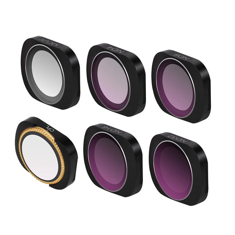Osmo Pocket Handheld Camera Filter UV/CPL/ND4/ND8/ND16/ND32 Set Camera Lens Filters Compatible with DJI Osmo Pocket Accessories
Osmo Pocket Handheld Camera Filter UV/CPL/ND4/ND8/ND16/ND32 Set Camera Lens Filters Compatible with DJI Osmo Pocket Accessories
