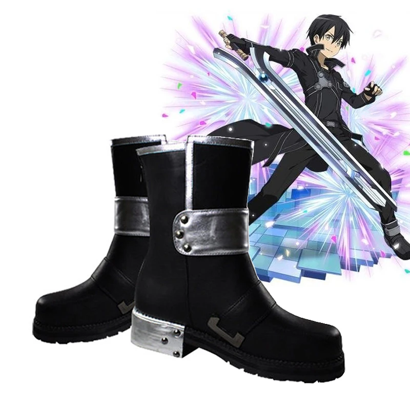 Anime Sword Art Online Cosplay Shoes Unisex Kazuto Kirigaya Cosplay Shoes PU Boots Halloween Carnival Party
Anime Sword Art Online Cosplay Shoes Unisex Kazuto Kirigaya Cosplay Shoes PU Boots Halloween Carnival Party