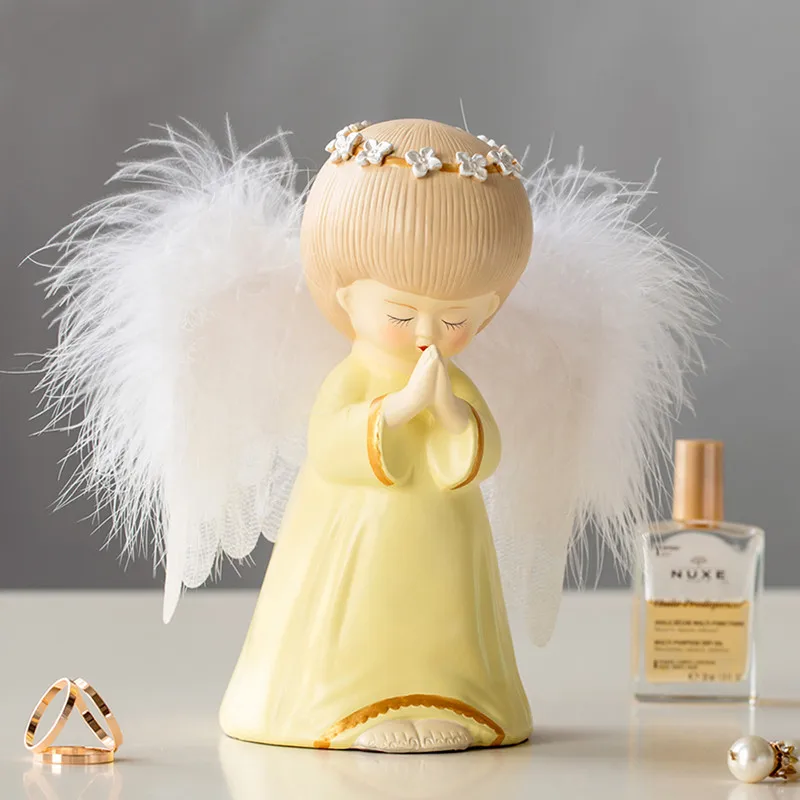 Family Children's Room Decor Cute Guardian Angel Small Ornaments Home Living Room Creative Cute Wedding Birthday Gift M1975
Family Children's Room Decor Cute Guardian Angel Small Ornaments Home Living Room Creative Cute Wedding Birthday Gift M1975