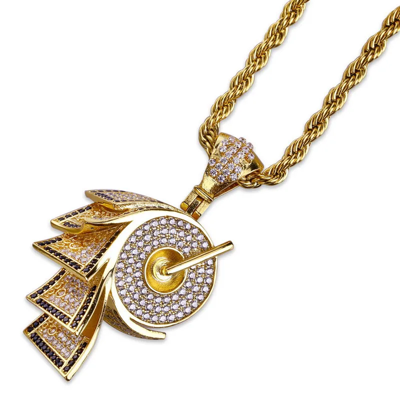 New personalized roll paper shape pendant Fashion Micro setting zircon hiphop necklace
New personalized roll paper shape pendant Fashion Micro setting zircon hiphop necklace